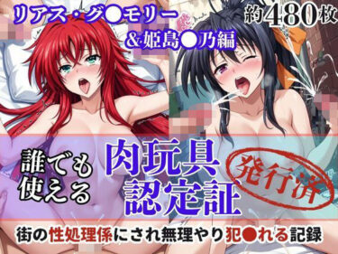 d_691761肉玩具認定証発行！！街の性処理係堕ち。―快楽と恥辱の記録―リアス・グ●モリー＆姫島●乃編フルダウンロード