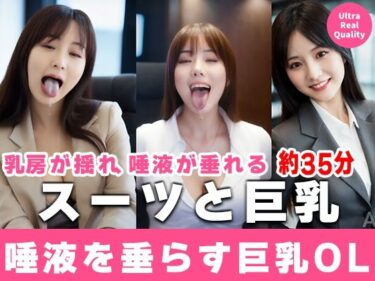 d_696118【約35分】『唾液を垂らす巨乳OL』滴る唾液、理性のスーツを脱ぎ捨てる。-AIで描く究極の美女達-フルダウンロード