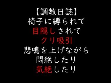 d_705755椅子に縛られて目隠しされてクリ吸引  悲鳴を上げながら悶絶したり気絶したりフルダウンロード