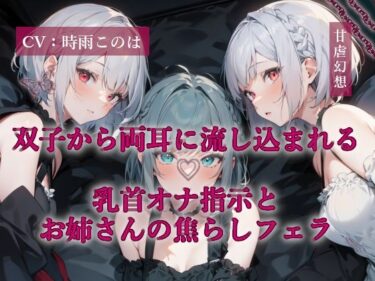 d_706743双子から両耳に流し込まれる乳首オナ指示とお姉さんの焦らしフェラフルダウンロード