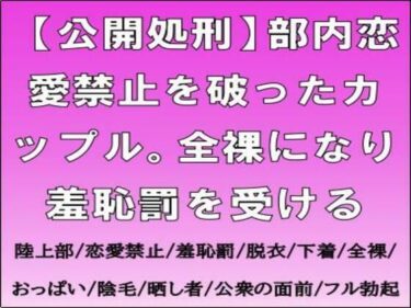 d_709038【公開処刑】部内恋愛禁止を破ったカップル。全裸になり羞恥罰を受けるフルダウンロード