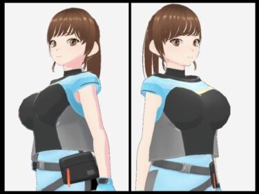 d_712718水色の服を着た巨乳のお姉さん（セリフなし  3DCGモデル  イラスト集）フルダウンロード
