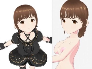 d_713729黒いドレスを着たお姉さん（セリフなし  3DCGモデル  イラスト集）フルダウンロード