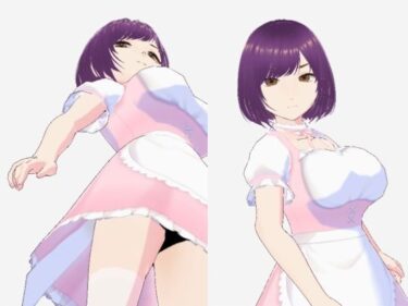 d_715249パープルヘアの巨乳の女性（セリフなし  3DCGモデル  イラスト集）フルダウンロード