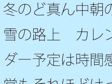 d_725906冬のど真ん中朝の雪の路上  カレンダー予定は時間感覚もそれほどはっきりせずフルダウンロード