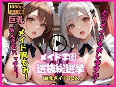 d_728526【アニメ動画No.004  縦向きバージョン】もみもみメイド学園の12人巨乳メイドたちがもんでもんで揉まれまくる、ダイナミックな胸もみ！メイド巨乳組もみもみ総選挙！フルダウンロード